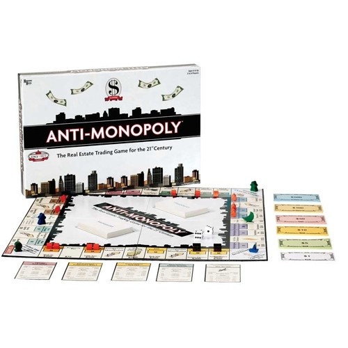 Anti-monopoly Real Estate Board Game by University Games A5 for sale online 