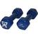Front Standard. Cando - Color-Coded Vinyl Coated Solid Iron Dumbbell,, 5lb. - Blue.