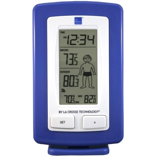 La Crosse Technology® Battery-Powered LCD Wireless 2-Piece Digital Weather  Thermometer Station with Hygrometer