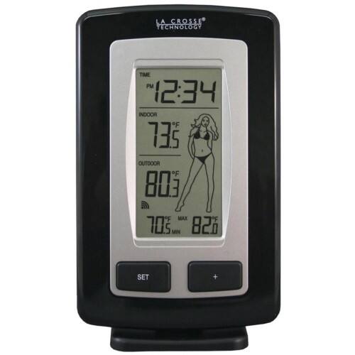 Front Standard. La Crosse Technology - WS-9760U-IT-CBP Wireless Temperature Station with Advanced Icon.