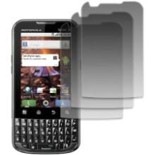 Front Large. Empire - 3 Pack of Clear Screen Protectors for Motorola XPRT.