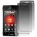 Front Large. Empire - 3 Pack of Anti-Glare Screen Protectors for Motorola DROID 4.