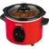 Front Standard. Monterrey - Round Slow Cooker, 3.0 Qt - Red.