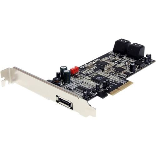 Front Standard. Startech - 4 Port PCI Express SATA III (6Gbps) Controller Card w/ eSATA - PCIe x4.
