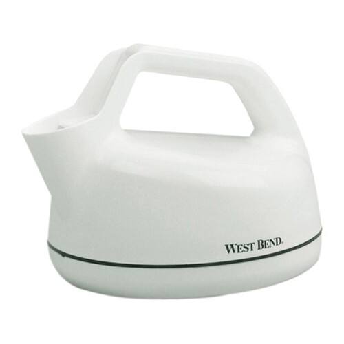 Front Standard. West Bend - Electric Kettle - White.
