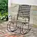 Front Standard. International Caravan & Blazing Needles - Santa Fe Wrought Iron Patio Rocker.