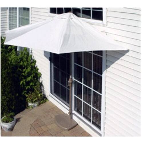 Front Standard. Blue Star - 9-ft. Off-The-Wall Patio Umbrella.