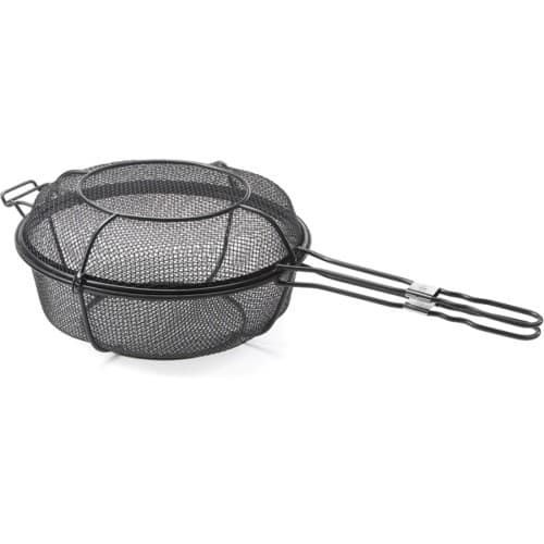 Front Standard. Outset - Non-Stick Dual Skillet and Shaker Basket.