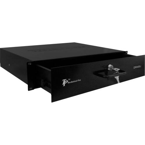 Front Standard. Technical Pro - 2U Rack-Mountable Drawer.