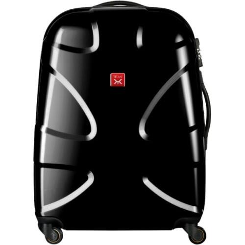 Front Standard. Titan - X2 Flash Travel/Luggage Case (Trolley) for Travel Essential - Black.