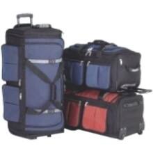Front Large. Athalon - Travel/Luggage Case (Rolling Duffel) for Travel Essential, - Black.