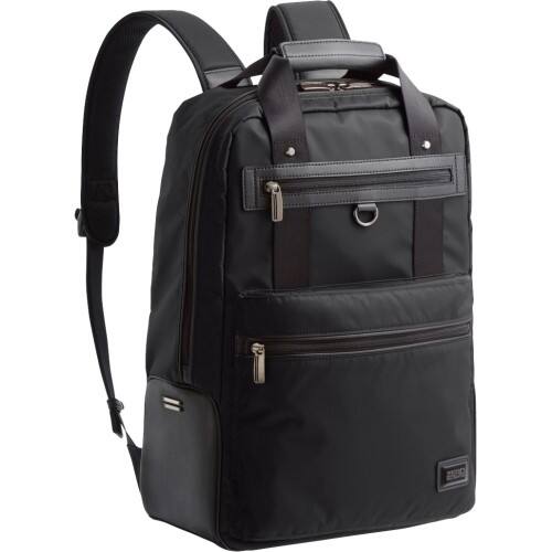 Front Standard. Zero Halliburton - Carrying Case (Backpack) for Accessories - Black.