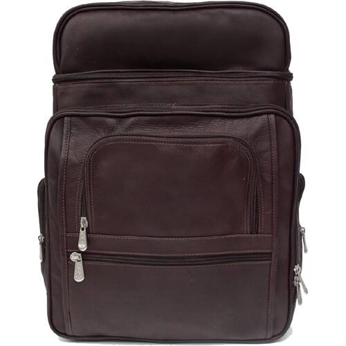 Front Standard. Piel Leather - Carrying Case (Backpack) for Notebook - Chocolate.