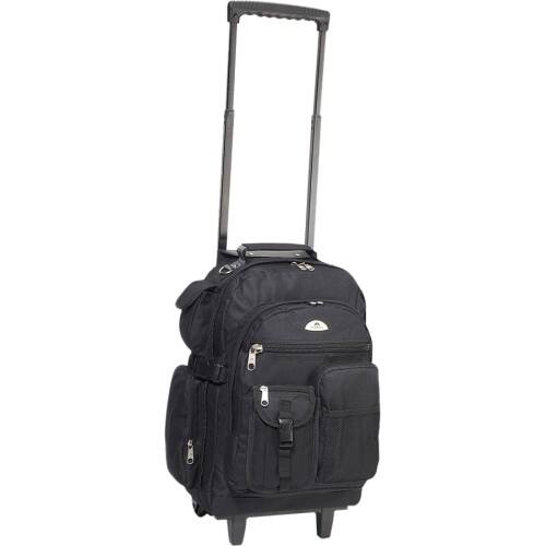 Front Standard. Everest - Travel/Luggage Case (Backpack) for Travel Essential - Black.