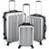 Front Large. Heys - ZCase Travel/Luggage Case (Suitcase) for Travel Essential - Silver.