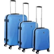 Front Large. Heys - Crown LX Travel/Luggage Case (Roller) for Travel Essential - Ocean Blue.