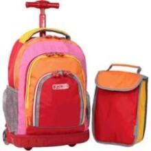 Front Large. JWorld - LOLLIPOP Accessories Carrying Case - Neon Red.