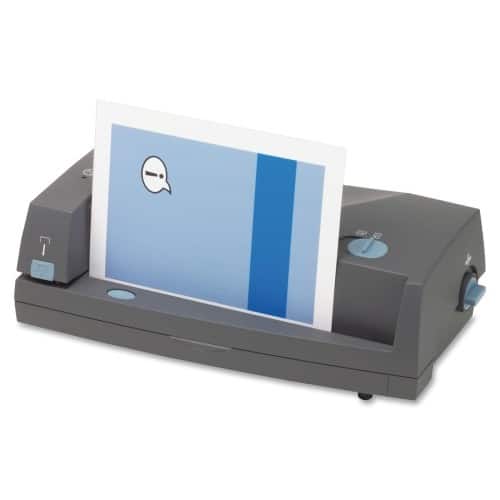 Front Standard. GBC - Three-Hole Punch and Stapler.