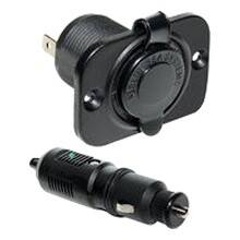 Front Large. Blue Sea - 12 Volt Plug and Socket Set.