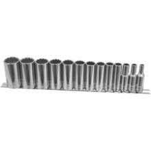Front Large. K-Tool - 13-piece Fractional 12-point Socket Set 3/8" Drive - Deep.