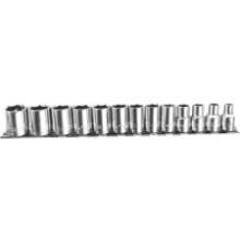 Front Large. K-Tool - 13-piece Metric 6-point Socket Set 3/8" Drive - Short.