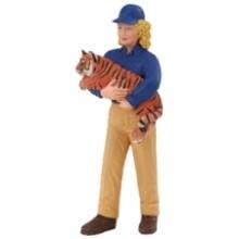Front Large. Safari - People Janet with Tiger Cub Zookeeper.