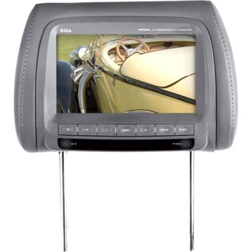 Front Standard. Boss - 9" Active Matrix TFT LCD Car Display - Gray.