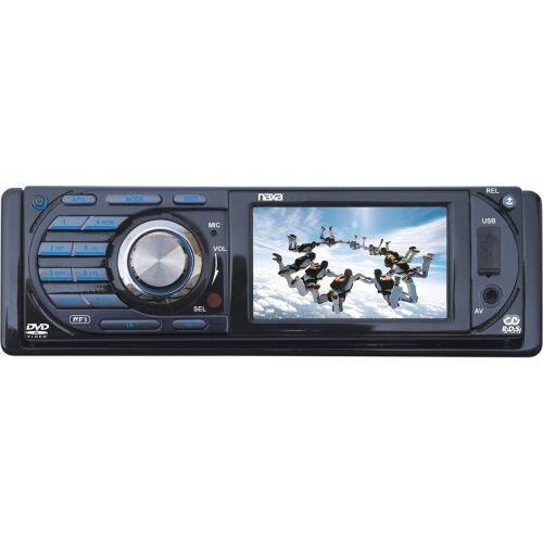 Front Standard. Naxa - Car DVD Player - 3" LCD - 16:9 - 160 W RMS - Black.