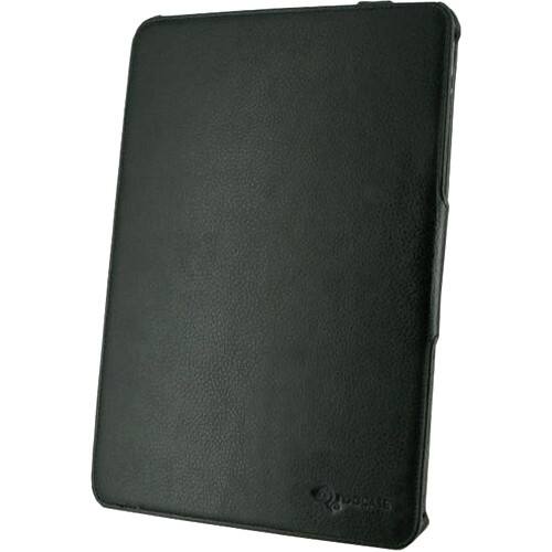 Front Standard. rOOCASE - Slim-Fit Vegan Leather Folio Case Cover for Acer Iconia Tab A200 A210 - Black.