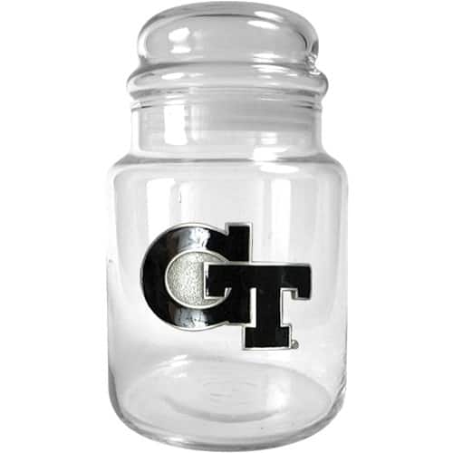 Front Standard. GAP - Georgia Tech Jackets Glass Candy Jar (Primary Logo).