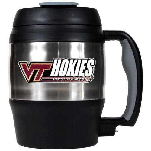 Front Standard. GAP - Virginia Tech Hokies 52oz Macho Travel Mug (Logo & School Name).