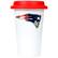 Front Standard. GAP - New England Patriots 12oz Double Wall Ceramic Cup with Red Lid (Primary Logo).