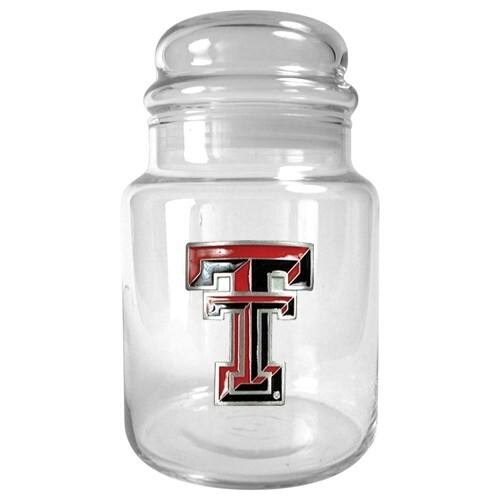 Front Standard. GAP - Texas Tech Red Raiders Glass Candy Jar (Primary Logo).