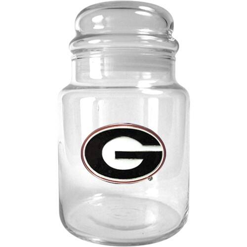 Front Standard. GAP - Georgia Bulldogs Glass Candy Jar (Primary Logo).