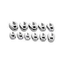 Front Large. SK Hand Tools - 11 Piece 3/8" Drive Metric Flare Nut Crowfoot Wrench Set.