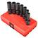 Front Standard. Sunex Tools - 3/8" Dr. 7 Pc. SAE Universal Deep Impact Socket Set.