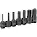 Front Large. Grey Pneumatic - 3/8'' Drive Triple Square Driver Set.