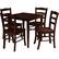 Front Standard. Winsome Wood - Winsome Groveland 5-Piece Dining Set - Antique Walnut.