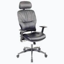Front Large. Office Star - Leather Managers Chair with Headrest.