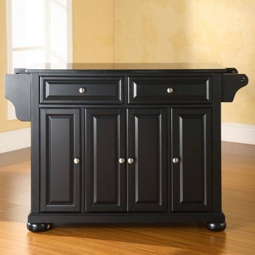 Front Standard. Crosley Furniture - Alexandria Solid Granite Top Kitchen Island.