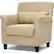 Front Large. Baxton Studios - Caramac Microfiber Accent Chair - Tan.