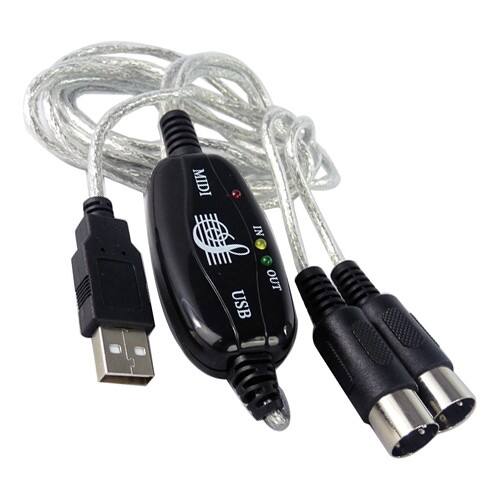 Front Standard. AGPtek - Computer USB to MIDI Keyboard Controller Cable Adapter for Windows Mac.