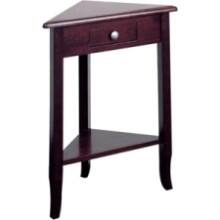 Front Large. Office Star - Products Merlot Corner Table.