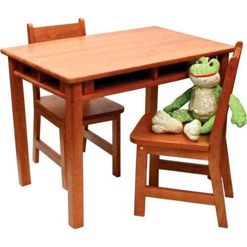 Lipper childrens rectangular store table and chair set