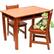 Front Standard. Lipper - Childrens Rectangular Table and Chair Set.