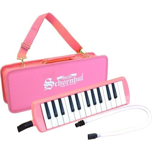 Front Standard. Schoenhut - Puff-n-Play 25 Key Melodica - Pink.