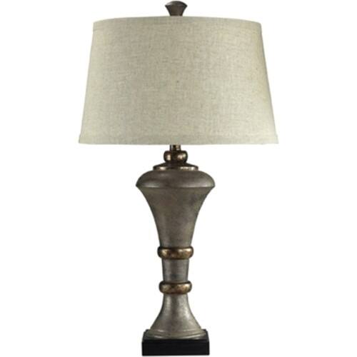 Front Standard. Dimond Lighting - Dimond Biltmore Collection Table Lamp - Antique Silver D2039.