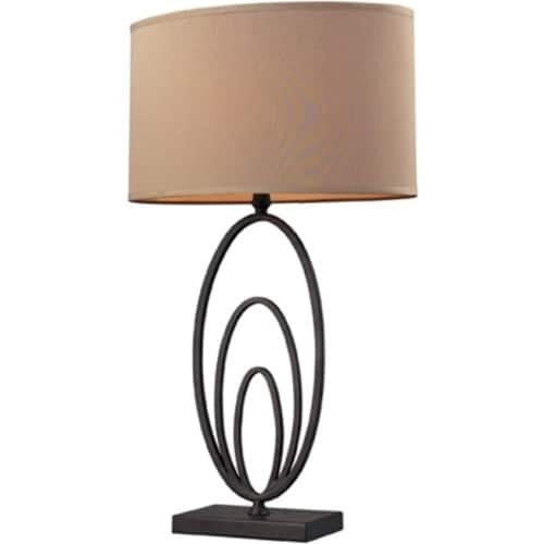 Front Standard. Dimond Lighting - Dimond Haven Multiple Oval Design Table Lamp D2211.