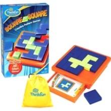 Front Large. Think Fun - Square By Square Creative Pattern Game.