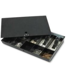 Front Large. Sparco - Cash Tray - 5 Bill - 5 Coin - Steel, Plastic.